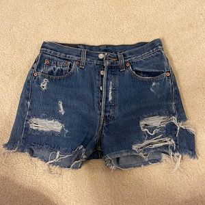 Levi Strauss & Co. | Vintage Ripped High Waisted Cutoff Jean Shorts